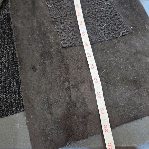Soft Surroundings Womens Boucle Knit Cardigan Sweater Vest Medium Black Chenille - Picture 8 of 9